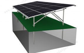カーボンスチール架台W型傾斜地 カーボンスチール架台W型傾斜地